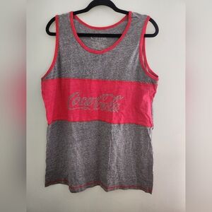 Coca-Cola Gray and Red Tank Top XL